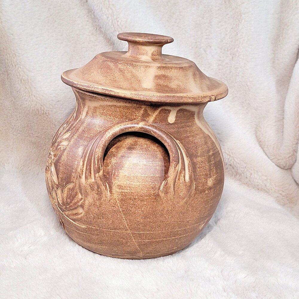 60s Decoration d'Art Ceramiques de Luxe Stoneware Poubelle Challes Les Eaux Pot - Picture 8 of 16